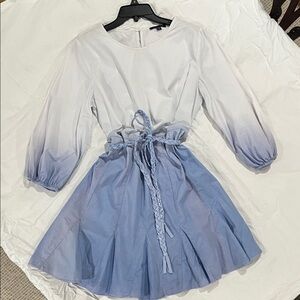 Skies Are Blue Blue Ombré Dress
